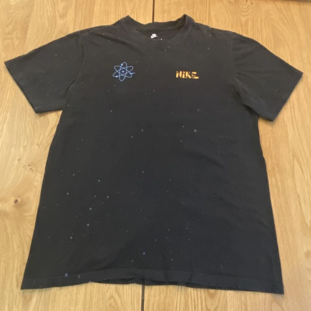 Nike Intergalactic UNLTD T-shirt men's medium black galactic print